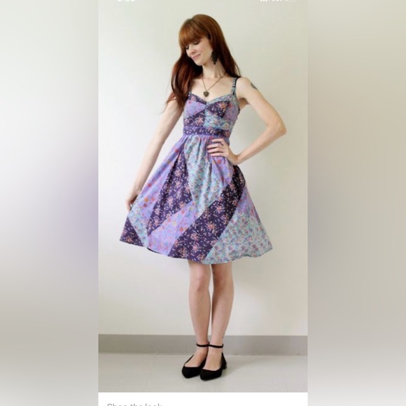 Updated measurements Calico Dress Anthropologie by Maeve Sz 2 pockets - Picture 5 of 15